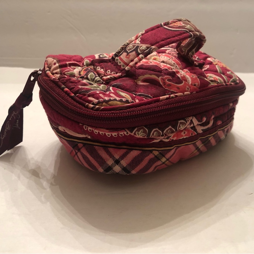 Vera Bradley jewelry organizer, Plum, coral, green - Picture 8 of 9